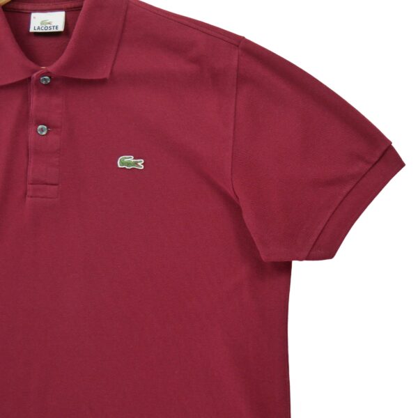 Polo manches courtes homme bordeaux Lacoste Col Polo