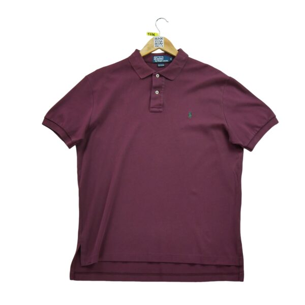 Polo manches courtes homme bordeaux Polo Ralph Lauren Col Polo
