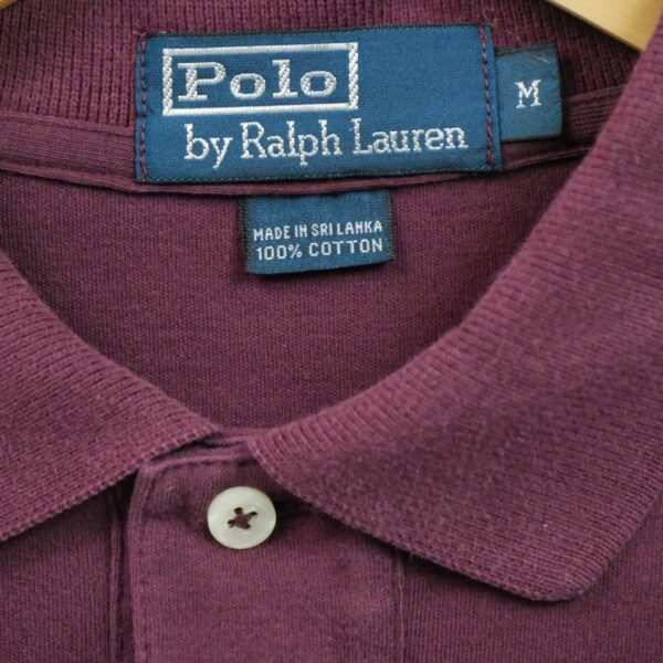 Polo manches courtes homme bordeaux Polo Ralph Lauren Col Polo