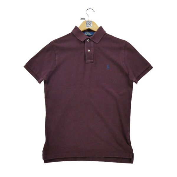 Polo manches courtes homme bordeaux Polo Ralph Lauren Motif chine Col Polo