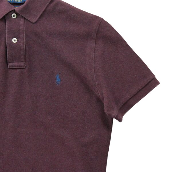 Polo manches courtes homme bordeaux Polo Ralph Lauren Motif chine Col Polo
