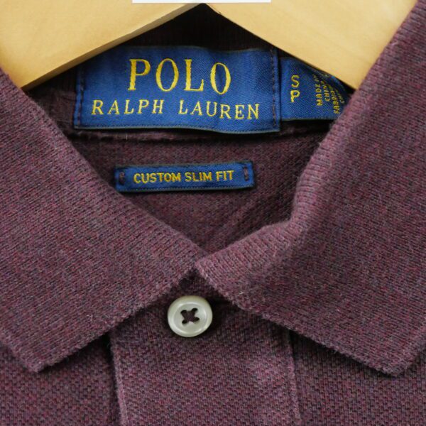 Polo manches courtes homme bordeaux Polo Ralph Lauren Motif chine Col Polo