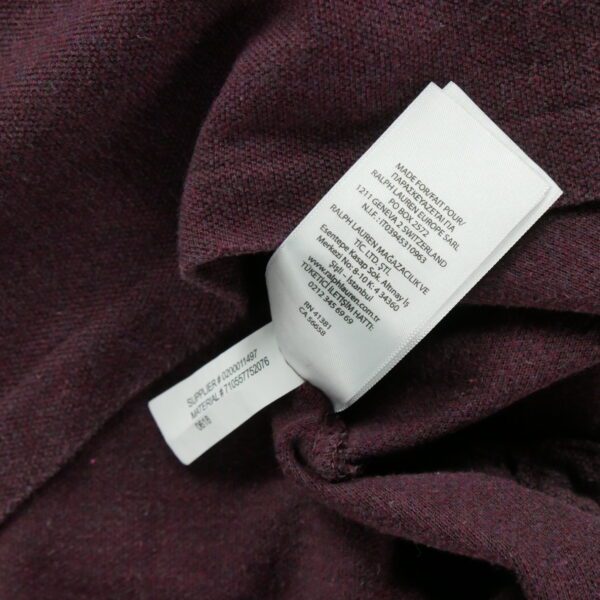 Polo manches courtes homme bordeaux Polo Ralph Lauren Motif chine Col Polo