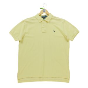 Polo manches courtes homme jaune Polo Ralph Lauren Col Polo