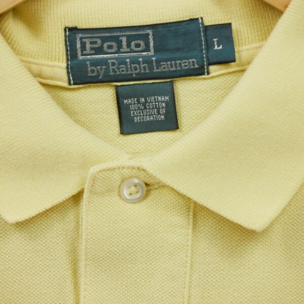 Polo manches courtes homme jaune Polo Ralph Lauren Col Polo