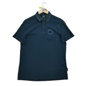 Polo manches courtes homme marine Armani Col Polo