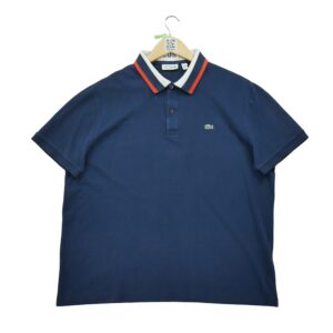 Polo manches courtes homme marine Lacoste Col Polo