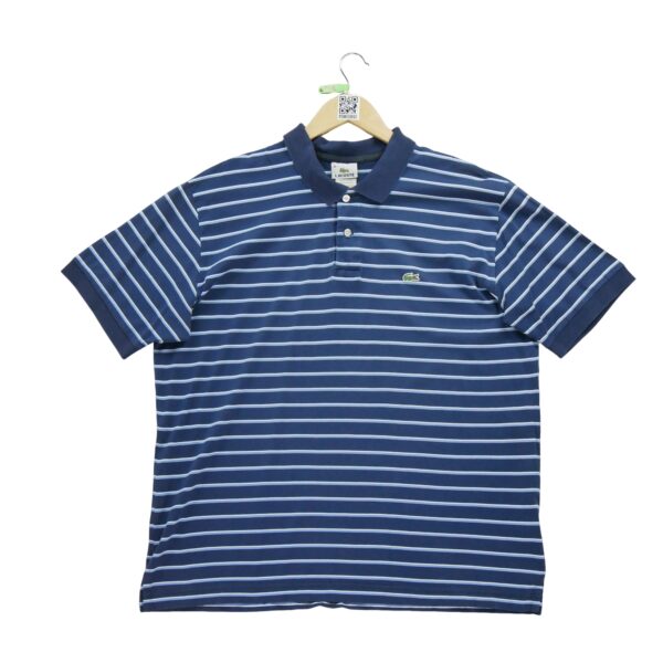 Polo manches courtes homme marine Lacoste Motif a rayures Col Polo