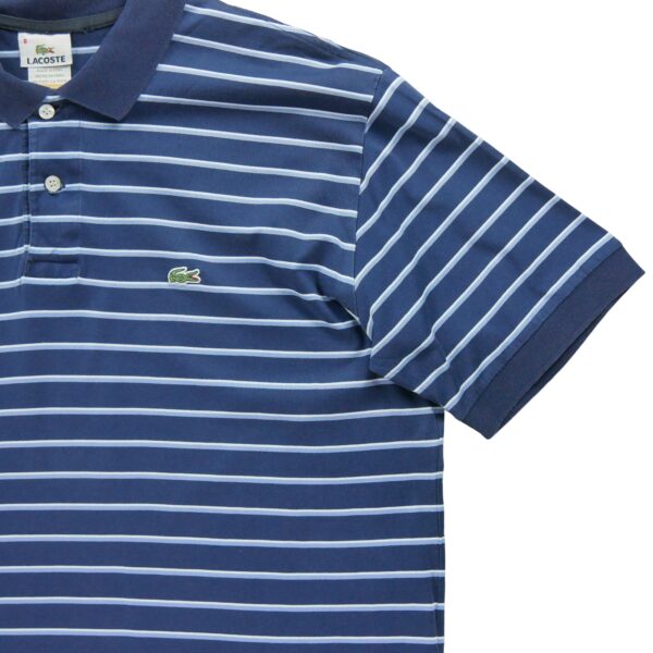 Polo manches courtes homme marine Lacoste Motif a rayures Col Polo