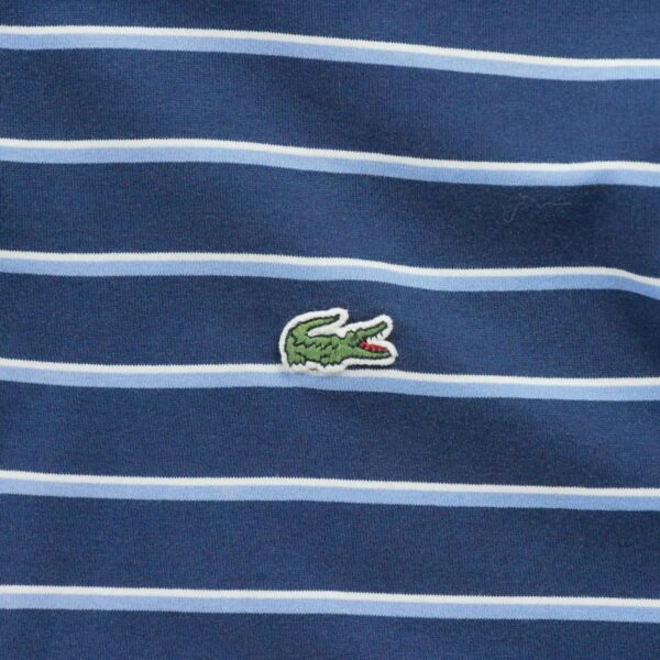 Polo manches courtes homme marine Lacoste Motif a rayures Col Polo