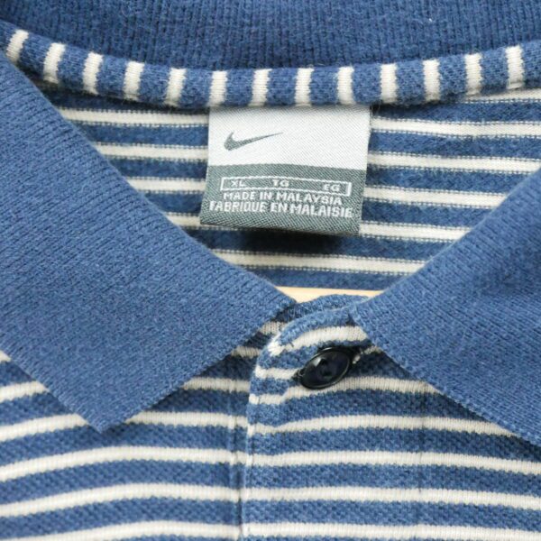 Polo manches courtes homme marine Nike Motif a rayures Col Polo
