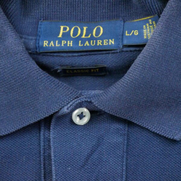 Polo manches courtes homme marine Polo Ralph Lauren Col Polo