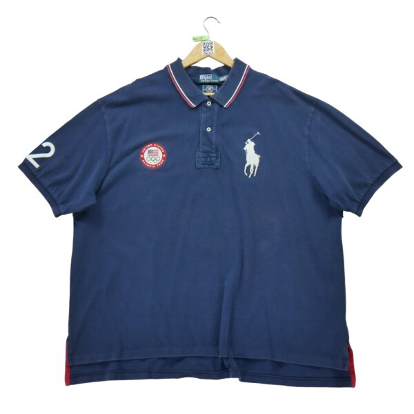Polo manches courtes homme marine Polo Ralph Lauren Col Polo