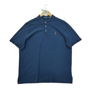 Polo manches courtes homme marine Polo Ralph Lauren Col Polo