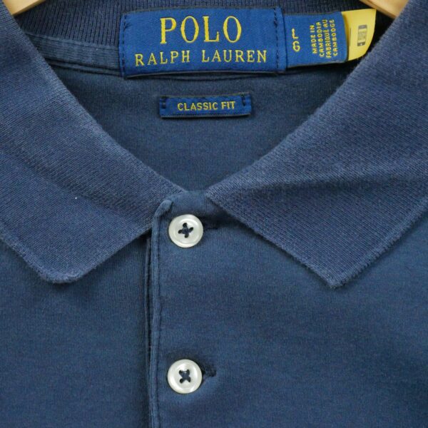 Polo manches courtes homme marine Polo Ralph Lauren Col Polo