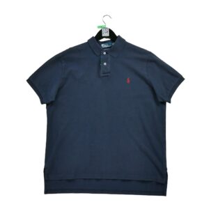 Polo manches courtes homme marine Polo Ralph Lauren Col Polo