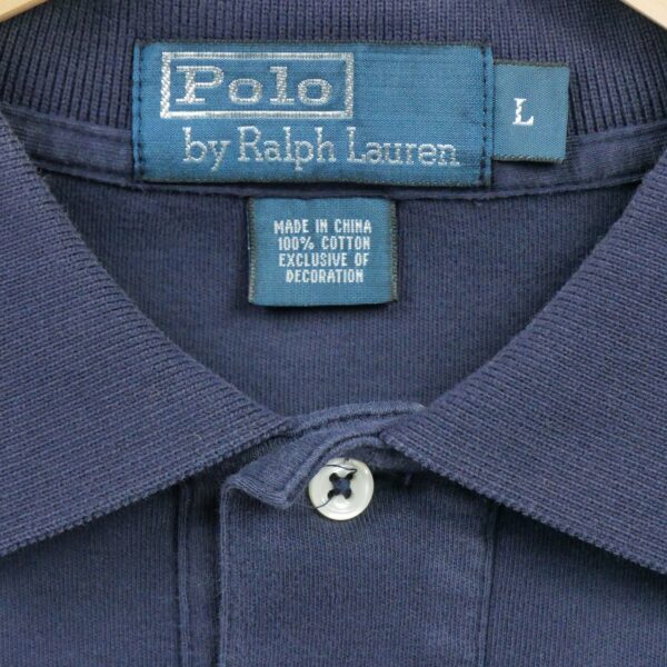 Polo manches courtes homme marine Polo Ralph Lauren Col Revert