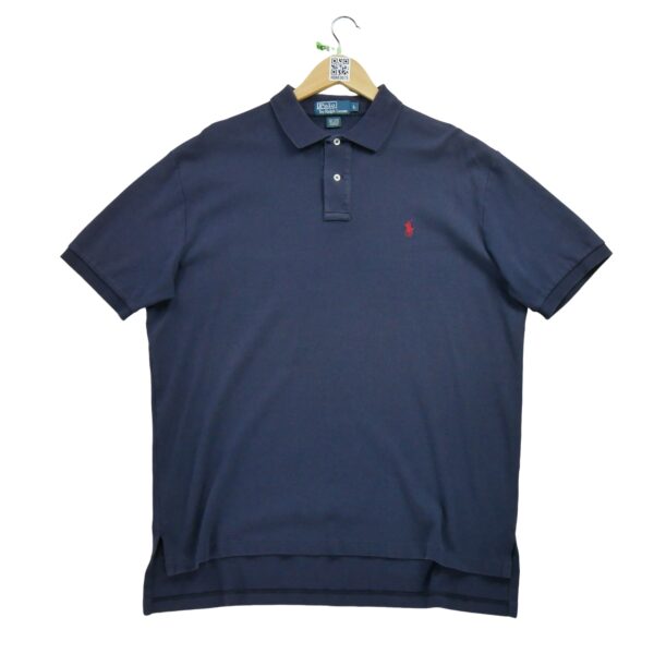 Polo manches courtes homme marine Polo Ralph Lauren Col Revert
