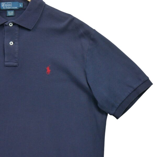 Polo manches courtes homme marine Polo Ralph Lauren Col Revert