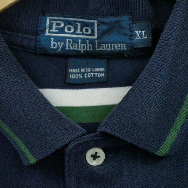 Polo manches courtes homme marine Polo Ralph Lauren Motif a rayures Col Polo