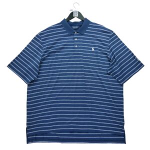 Polo manches courtes homme marine Polo Ralph Lauren Motif a rayures Col Polo