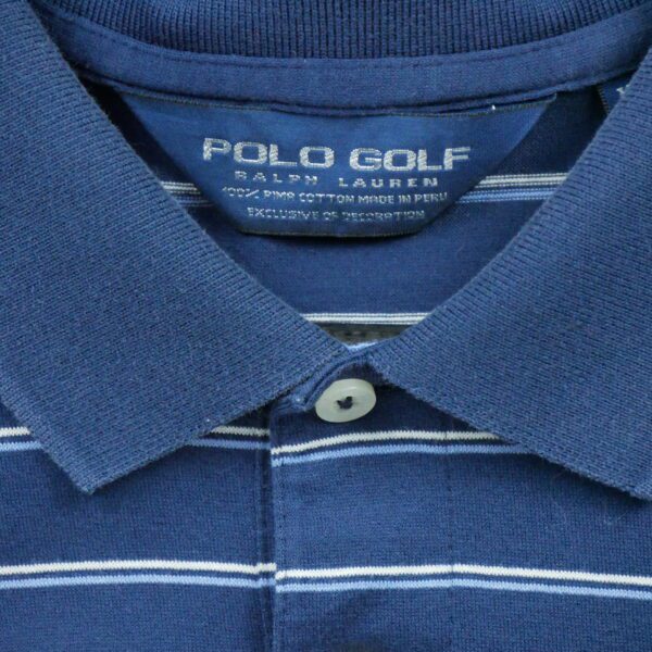 Polo manches courtes homme marine Polo Ralph Lauren Motif a rayures Col Polo