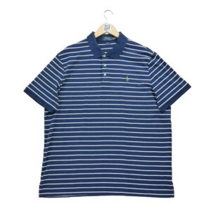 Polo manches courtes homme marine Polo Ralph Lauren Motif a rayures Col Polo