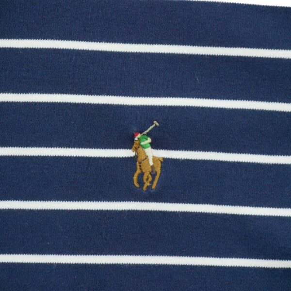 Polo manches courtes homme marine Polo Ralph Lauren Motif a rayures Col Polo