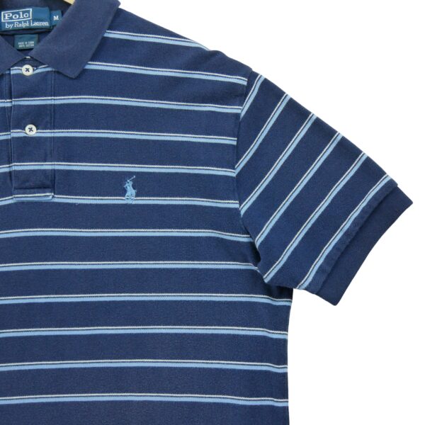 Polo manches courtes homme marine Polo Ralph Lauren Motif a rayures Col Polo