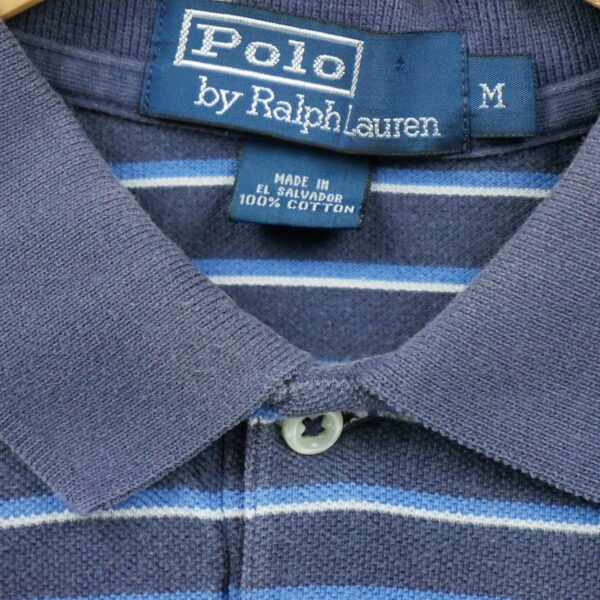 Polo manches courtes homme marine Polo Ralph Lauren Motif a rayures Col Polo