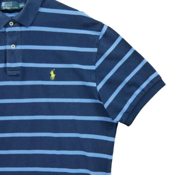 Polo manches courtes homme marine Polo Ralph Lauren Motif a rayures Col Polo