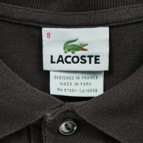 Polo manches courtes homme marron Lacoste Col Polo