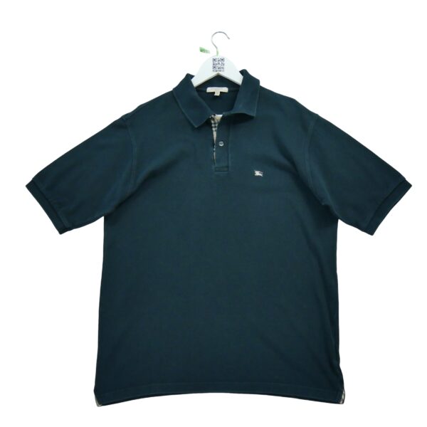 Polo manches courtes homme noir Burberry Col Polo