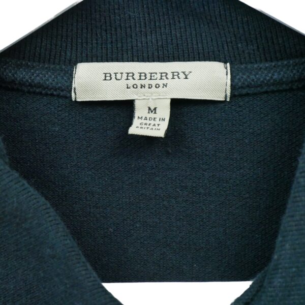 Polo manches courtes homme noir Burberry Col Polo