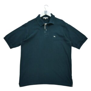 Polo manches courtes homme noir Burberry Col Polo