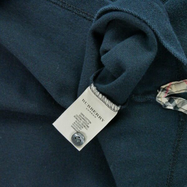 Polo manches courtes homme noir Burberry Col Polo