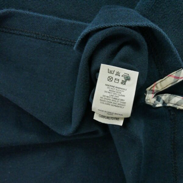 Polo manches courtes homme noir Burberry Col Polo