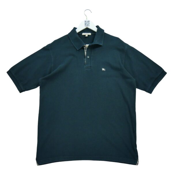 Polo manches courtes homme noir Burberry Col Polo