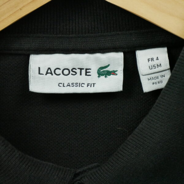 Polo manches courtes homme noir Lacoste Col Polo