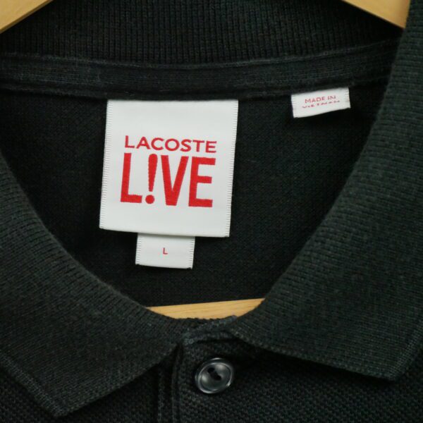 Polo manches courtes homme noir Lacoste Col Polo