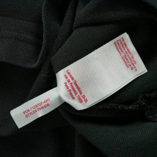 Polo manches courtes homme noir Lacoste Col Polo