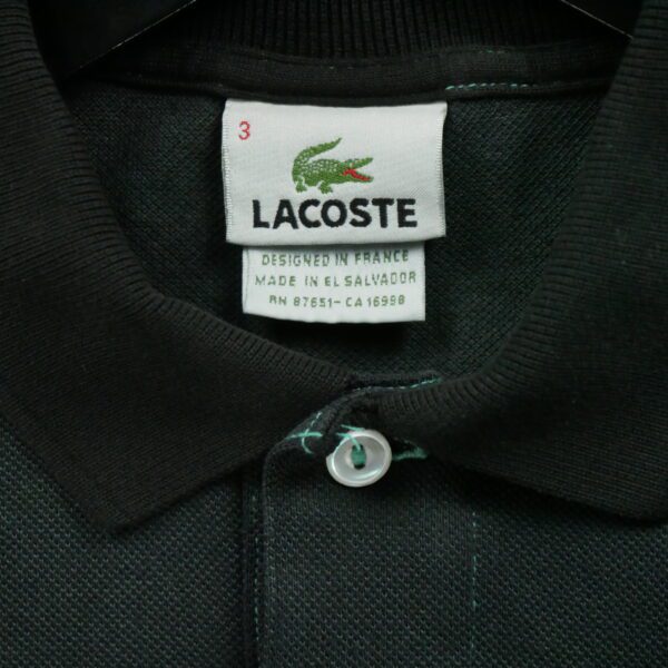 Polo manches courtes homme noir Lacoste Col Polo