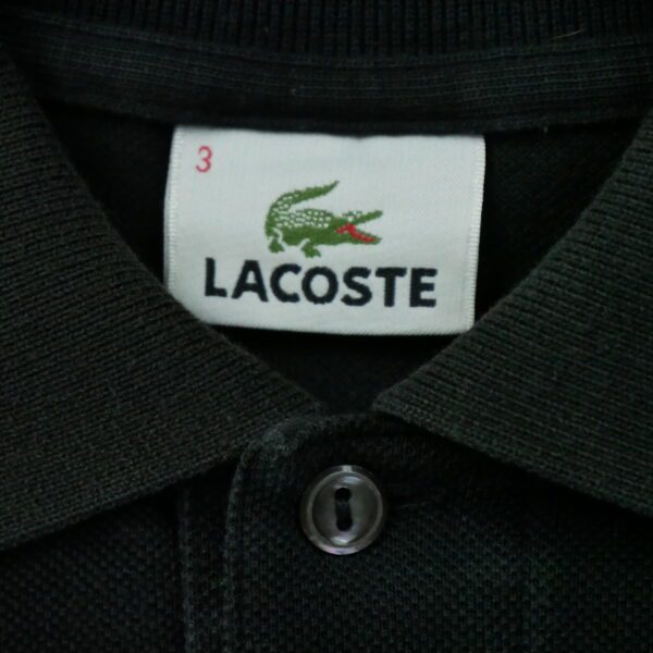 Polo manches courtes homme noir Lacoste Col Polo