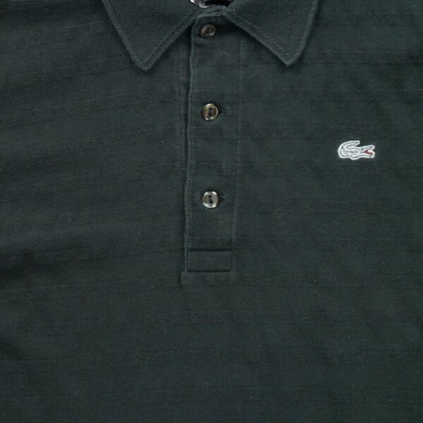 Polo manches courtes homme noir Lacoste Motif a rayures Col Polo