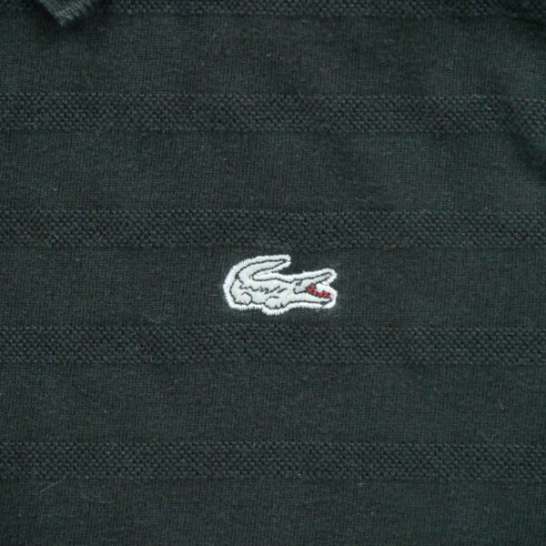 Polo manches courtes homme noir Lacoste Motif a rayures Col Polo