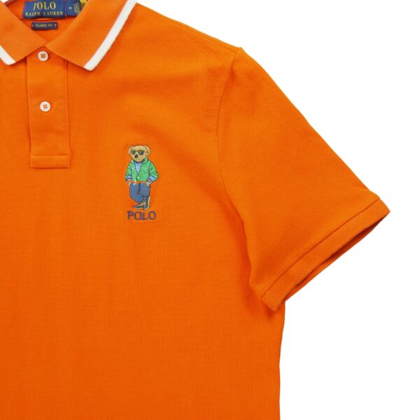 Polo manches courtes homme orange Polo Ralph Lauren Col Polo