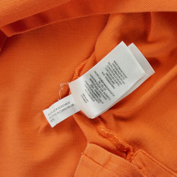 Polo manches courtes homme orange Polo Ralph Lauren Col Polo
