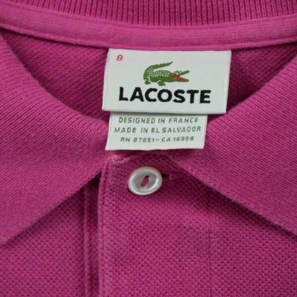 Polo manches courtes homme rose Lacoste Col Polo