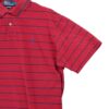 Polo manches courtes homme rouge Polo Ralph Lauren Motif a rayures Col Polo