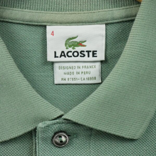 Polo manches courtes homme vert Lacoste Col Polo
